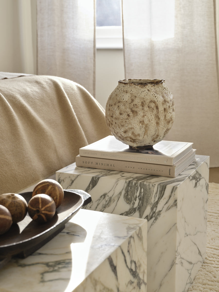 ALAIA marble cube side table