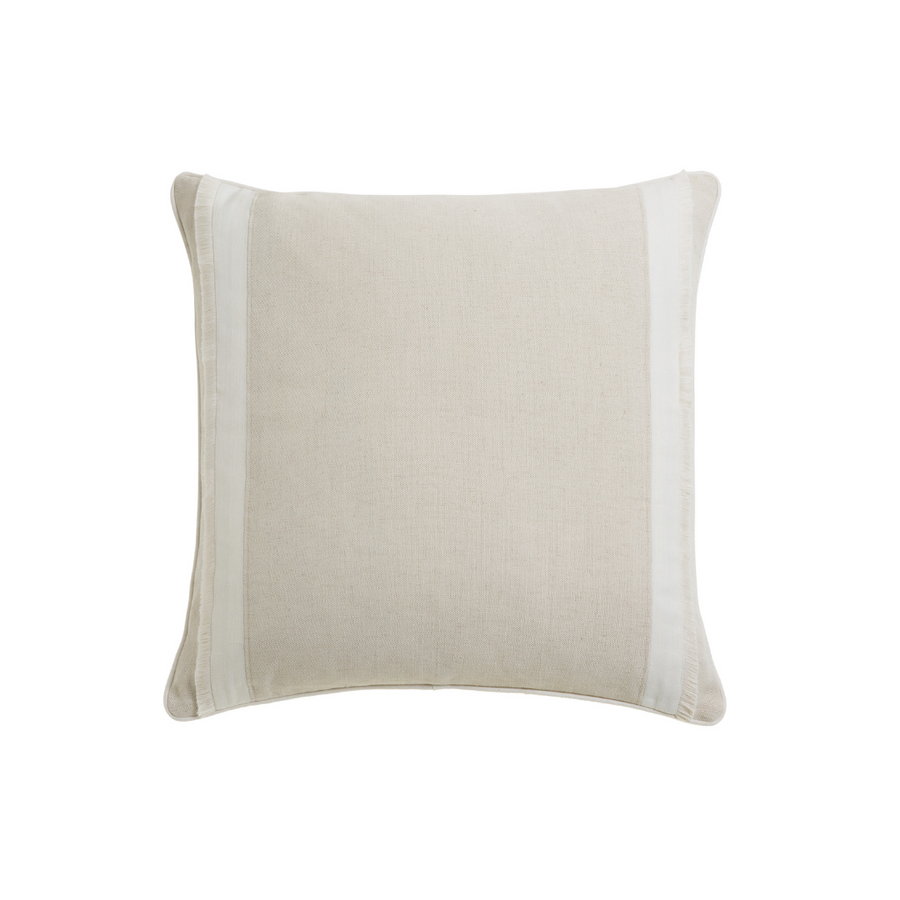 Square linen cushion by Collection Noir