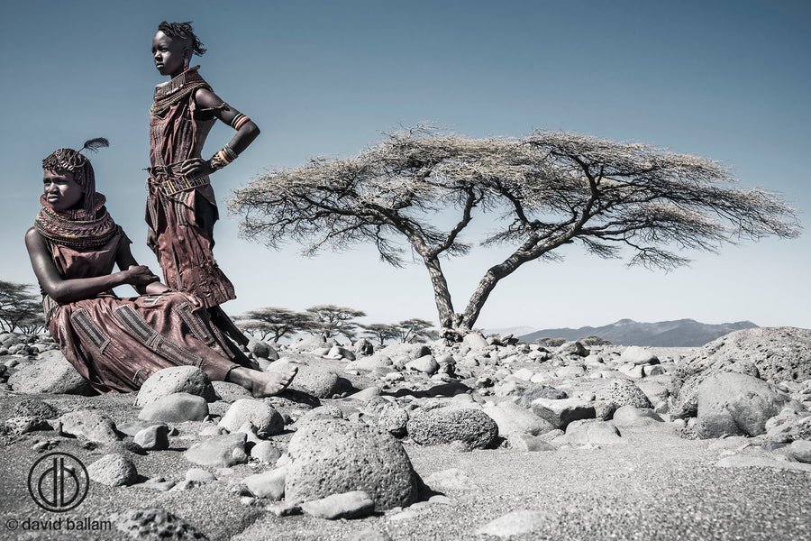 Turkana Girls, fine art portrait photography print by David Ballam
