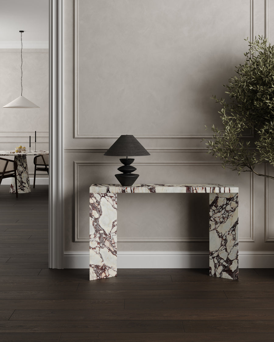 Esme Console Table_Calacatta Viola