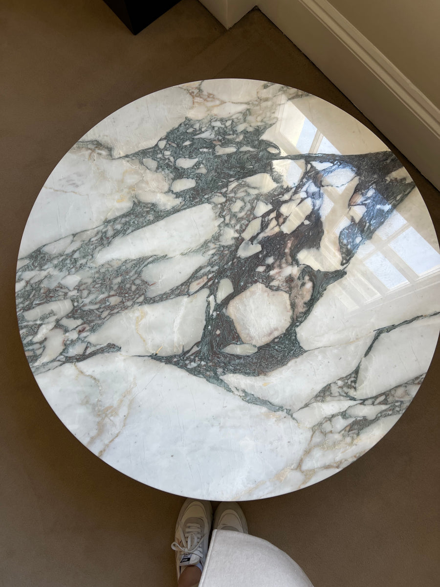 Otis coffee table in Calacatta Monet marble