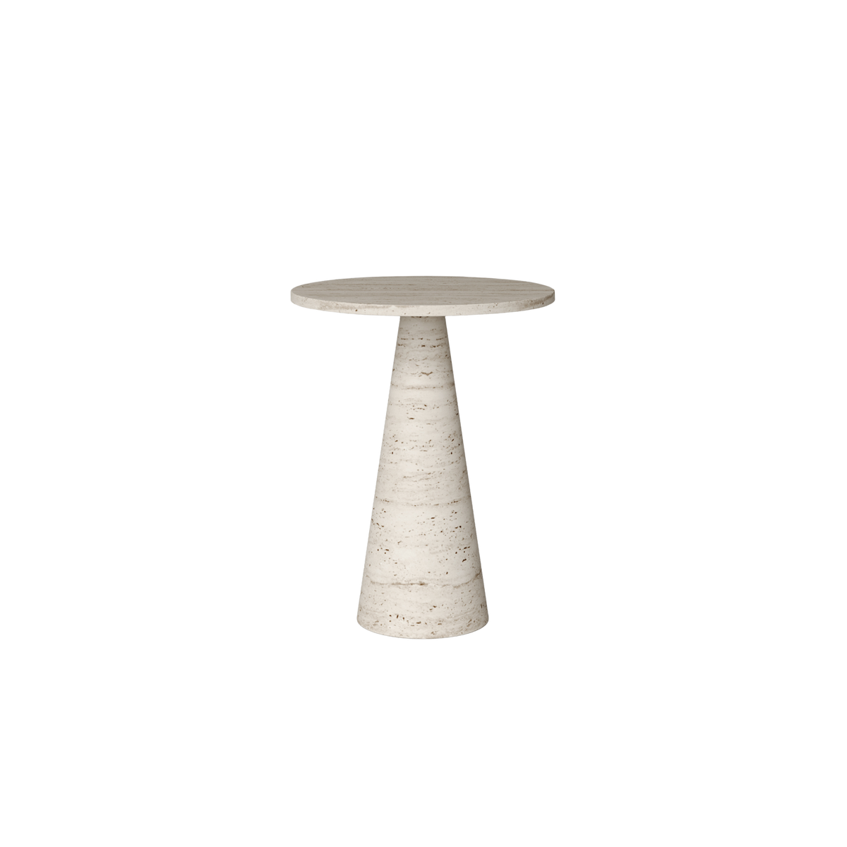 Ria marble side table by Collection Noir, tapered cylindrical form