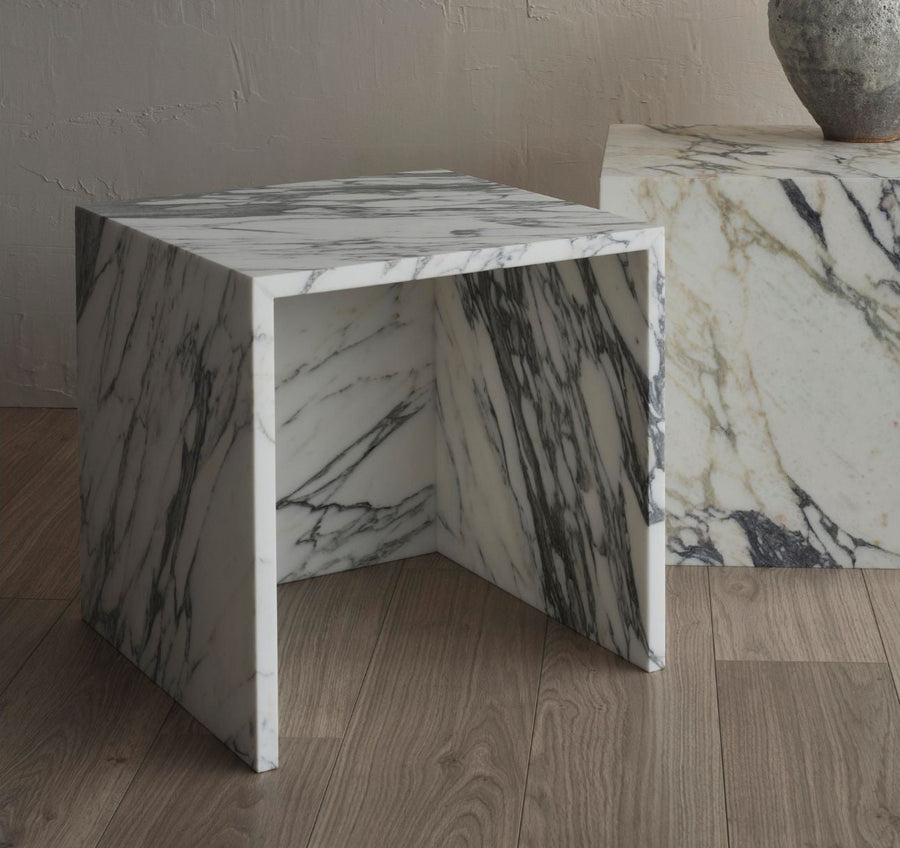 Serena marble side table