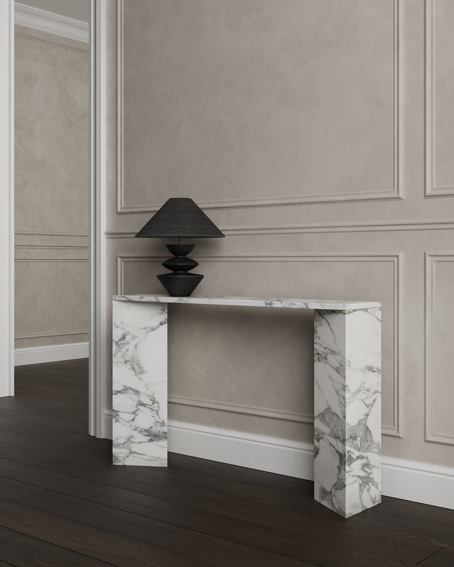 Corchia marble console table by Collection Noir