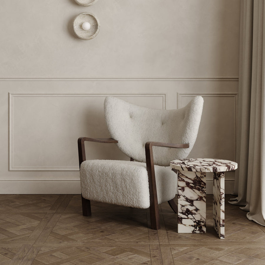 Otis marble side table by Collection Noir